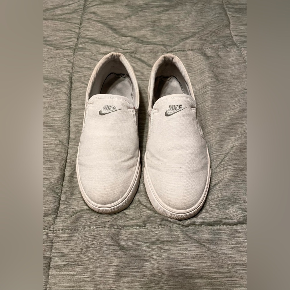 Nike White Women's Slip-On Sneakers